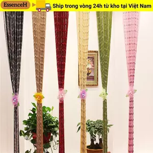 ESSENCEH 1Mx2M Cửa Phòng Chia Kính Pha Lê Sương Thả Dây Xích Hạt Cửa Rèm