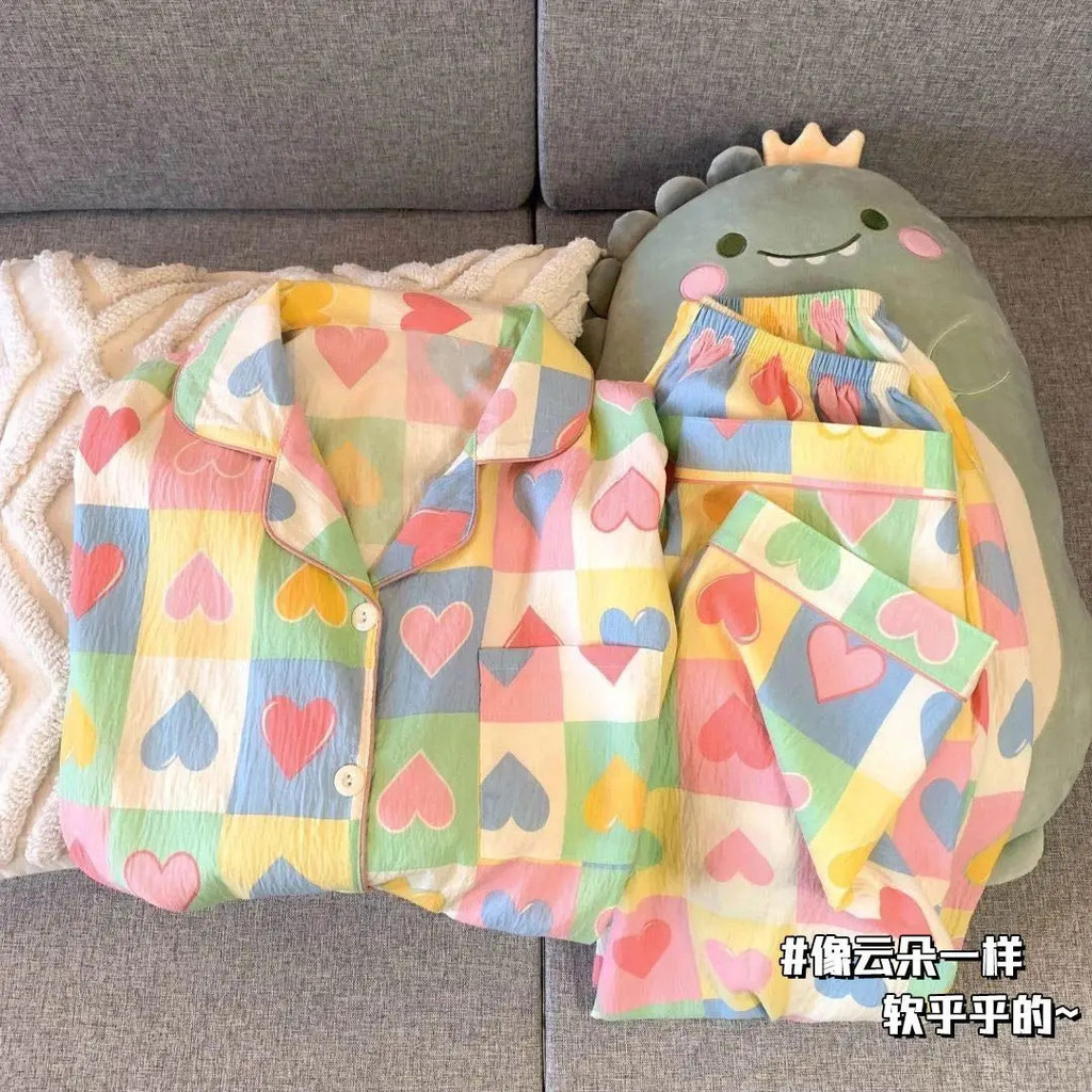 Bộ đồ ngủ công chúa trẻ em VN, Chất liệu Cotton đám mây, Thích hợp cho bé gái, Tay dài, Thích hợp cho mùa xuân thu, Bộ đồ mặc gia đình điều hòa không khí mỏng, Thích hợp cho trẻ lớn hơn.