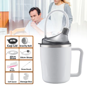 Cốc Điều Dưỡng Chống Cho Người Cao Tuổi Tay Cầm Kép Công Thái Học Cho Tay Cầm Yếu Dài Hạn Nằm Giường Điều Dưỡng Tại Nhà