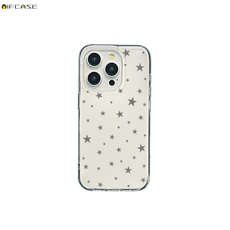 Dành Cho Realme C75 C75x C73 C71 C67 C65 C65s C63 C61 C55 C53 C51 C51s C35 C33 C31 C30 C30s 4G 5G Ốp Điện Thoại Đơn Giản Ngôi Sao Màu Xám Chấm Bi Dễ Thương Thanh Lịch Vỏ Trắng Ốp Lưng