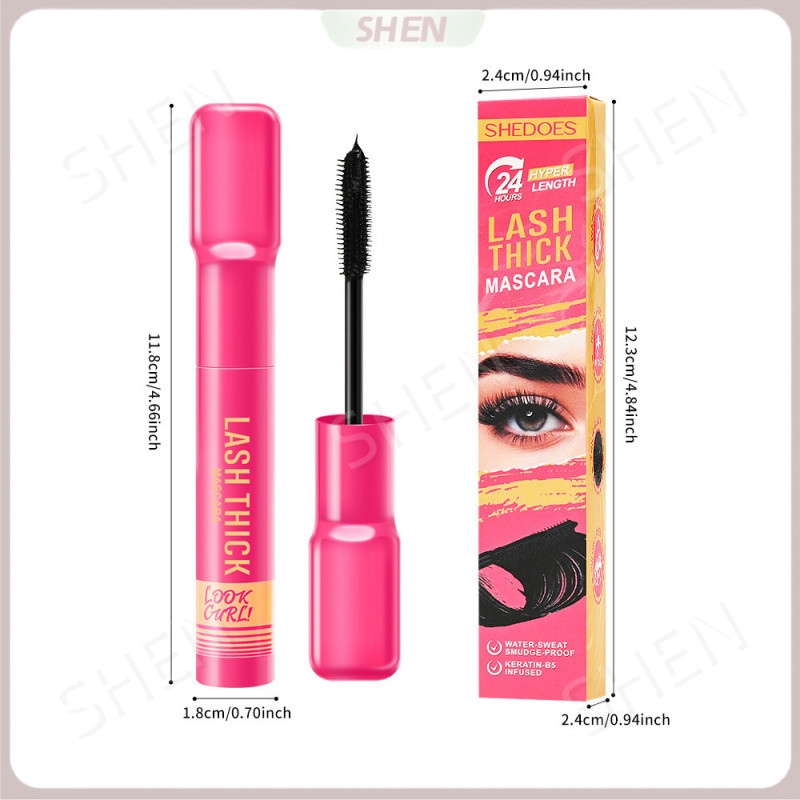 SHEDOES Dài Chải Tạo Kiểu Uốn Chống Thấm Nước Chống Mồ Hôi Mascara Chống lem