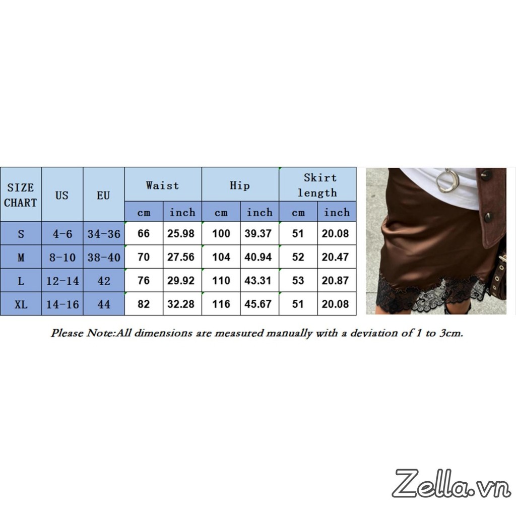 Váy Mini tỉa ren nữ Váy Satin cổ thấp Váy mùa hè thông thường