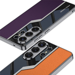 Ốp điện thoại TPU mềm siêu ô tô Funda cho Samsung Galaxy s26 s25 s24 s23 Vỏ da siêu mạ