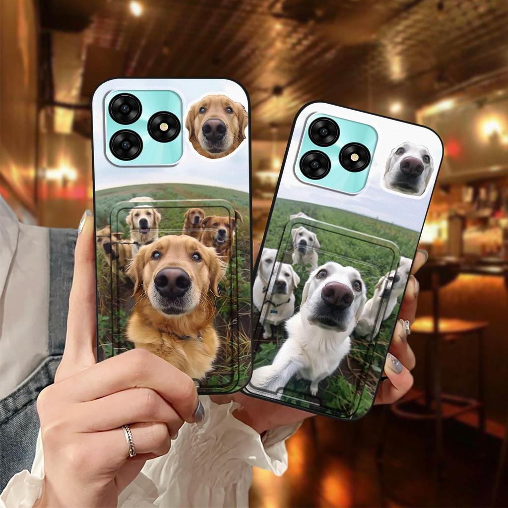 Ốp Điện Thoại Dễ Thương UMIDIGI G5 / G5A, Bọc Toàn Bộ, Phim Hoạt Hình Chó Mèo, Ốp Lưng Bền, Silicone TPU, Túi Đựng Thẻ