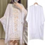 Áo Cardigan ren GUSTAVA, Khăn choàng ren dài màu tinh khiết, Trang phục nữ Nhẹ Drapy móc Openwork Tua Rua Drape Khăn choàng rỗng mùa xuân hè
