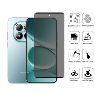 1-2 Chiếc Bảo Vệ Màn Hình Riêng Tư Kính Cường Lực Chống Nhìn Trộm Cho Xiaomi Redmi Note 15 Pro + 14 13 Pro Plus 4G 5G 9D Kính Bảo Vệ Phim Chống Gián Điệp