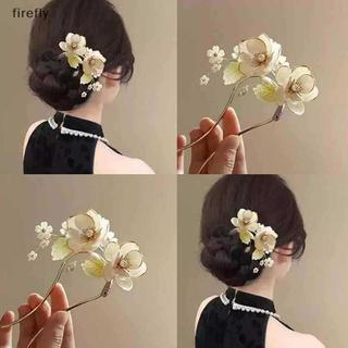 [Firefly] Kẹp tóc hợp kim cổ điển thanh lịch với thiết kế mộc lan, phụ kiện tóc thời trang