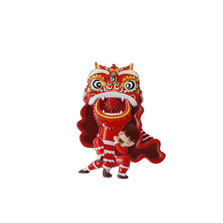 Quốc Gia Hợp Thời Trang Lễ Hội Sư Tử Đánh Thức Tủ Lạnh Miếng Dán Năm Mới Sáng Tạo Hoạt Hình Từ Tính Dễ Thương Phong Cách Trung Hoa Lễ Hội Mùa Xuân Nhãn Dán Từ Tính YALI