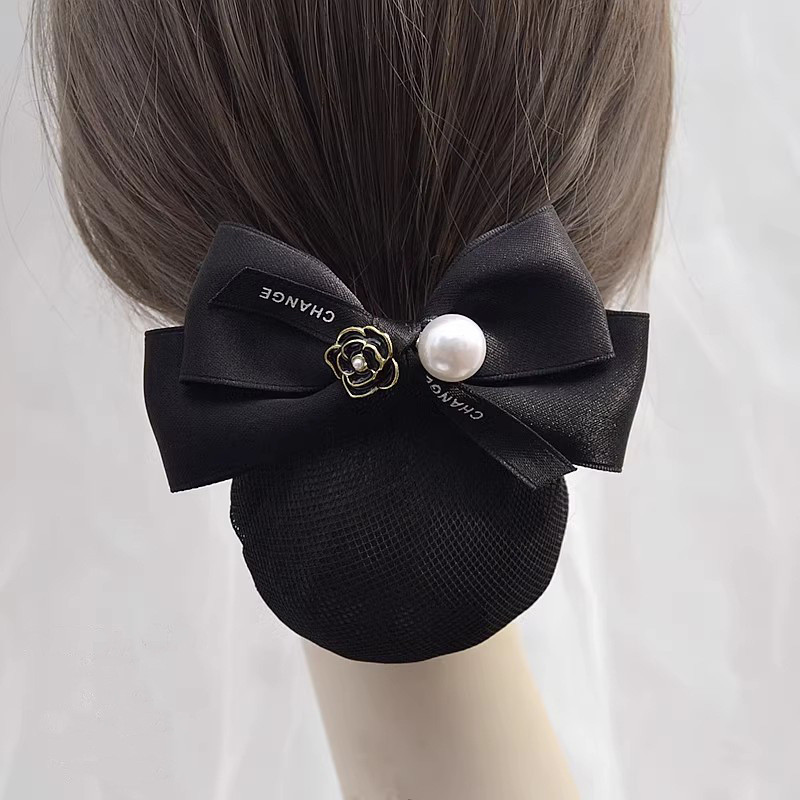 Mũ lưới y tá chuyên nghiệp dành cho tiếp viên hàng không và nhân viên ngân hàng - Phụ kiện tóc nữ Camellia