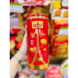 Bánh Quy Kẹp Kem Vị Socola St Georges Val'Choc Hộp 300g, Thơm Ngon Giòn Rụm, Quà Tặng Cao Cấp