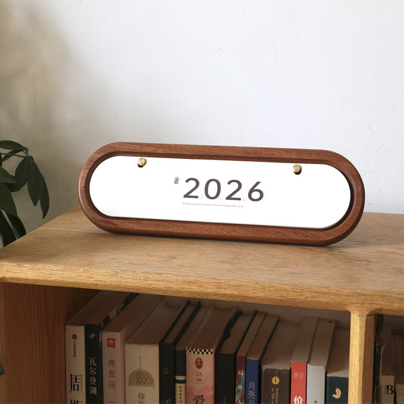 Năm Ngựa Lịch 2026 Phong Cách Mới Lịch Hàng Năm Bằng Gỗ Sáng Tạo Để Bàn Đồ Trang Trí Nhỏ Lưu Niệm Lịch Để Bàn