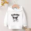 Áo Hoodie có mũ trùm đầu hoạt hình Kuromi Kids Áo Hoodie dài tay nhẹ dành cho trường học và mặc hàng ngày