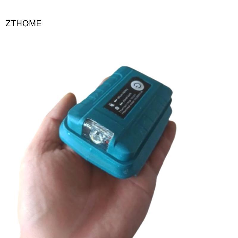 Ổ cắm chuyển đổi ZTHOME cho 18V với công cụ chuyển đổi pin USB kép HOT