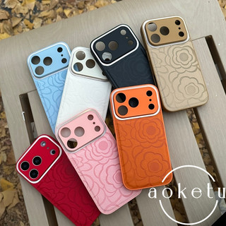 Cam camellia thích hợp cho vỏ điện thoại iPhone 7 Promax, ống kính 17 Pro cao cấp mới bao gồm tất cả các trường hợp bảo vệ không khí sáng tạo mùa thu đông