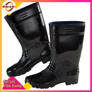 Ủng nhựa màu đen TRƯỜNG THỊNH 38-42 đế cứng, ủng nam 01 đen, ủng đen bảo hộ lao động