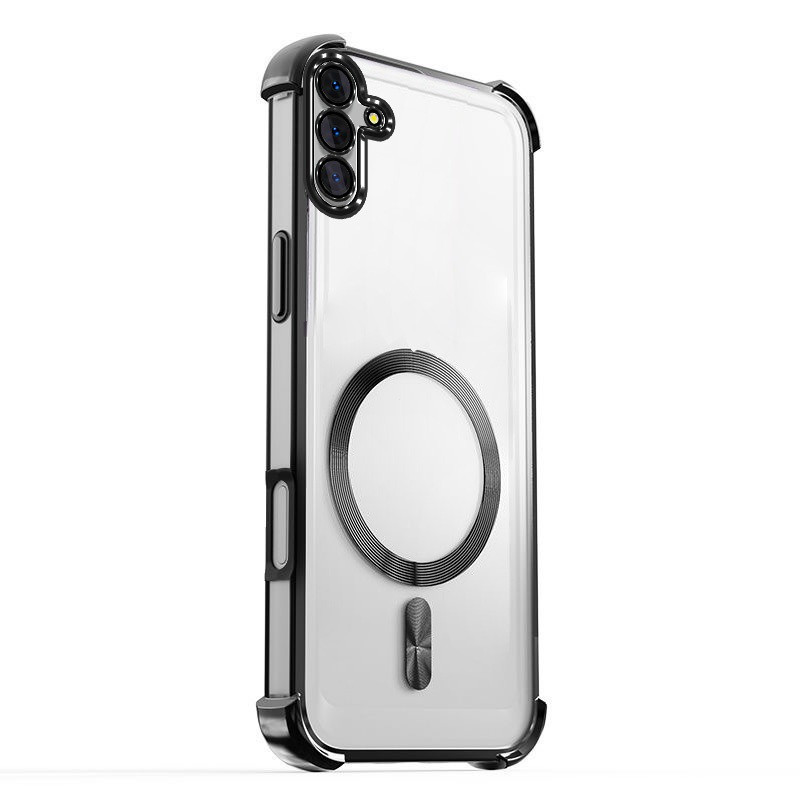 Ốp Điện Thoại 4G Cho Samsung Galaxy A06 A16 A26 A36 A56 A05 A05S A15 A25 A35 A55 5G, Chống Rơi Bốn Góc, Độ Trong Suốt Cao, Hút Từ Tính, Vỏ, Vỏ Tản Nhiệt