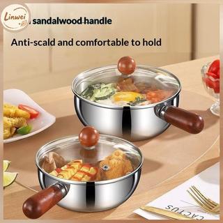 Nồi mì mini inox 304 cao cấp Quảng Châulinwei thích hợp nấu một gói mì trực tiếp trên bếp.