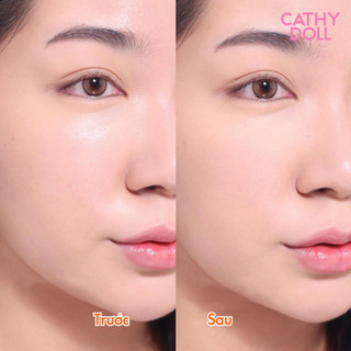 Phấn Phủ Sáng Da Mờ Thâm Cathy Doll, Kiềm Dầu Cho Lớp Nền Ráo Mịn Vit C Ampoule Powder Pact Spf50 Pa+++ 12g