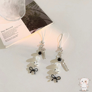 【Chamvn】Dây đeo điện thoại hình xương cá mèo dễ thương cho phụ nữ đeo ba lô Có thể treo trên máy ảnh