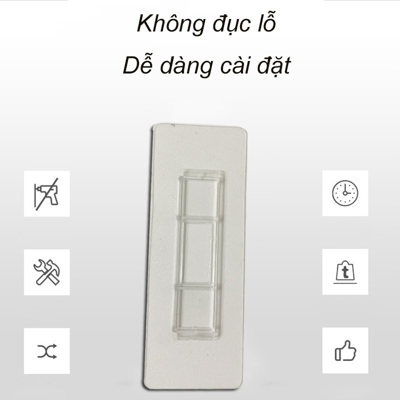 Giá Treo Máy Sấy Tóc Phòng Tắm - Chịu Lực Tốt, Lắp Đặt Dễ Dàng Trên Tường, Thiết Kế Chắc Chắn & Tiện Lợi