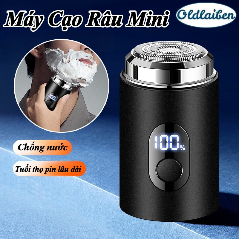 Máy cạo râu du lịch mini cao cấp hộp đựng sang trọng Sạc USB،Mang theo khi du lịch, công tác،Hiển thị pin thông minh