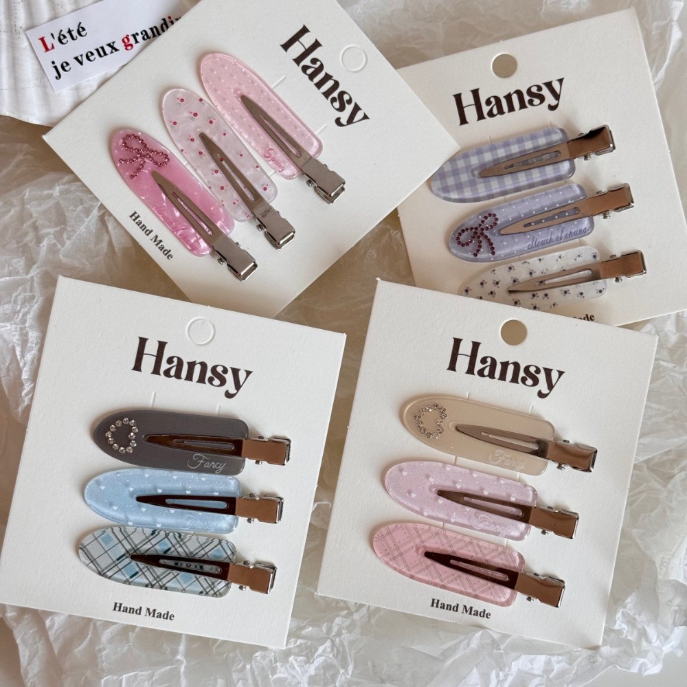 Hululu - Kẹp Tóc Giả Hình Trái Tim Màu Kim Cương từ Hàn Quốc, Phù hợp để Làm Décor Cho Tóc