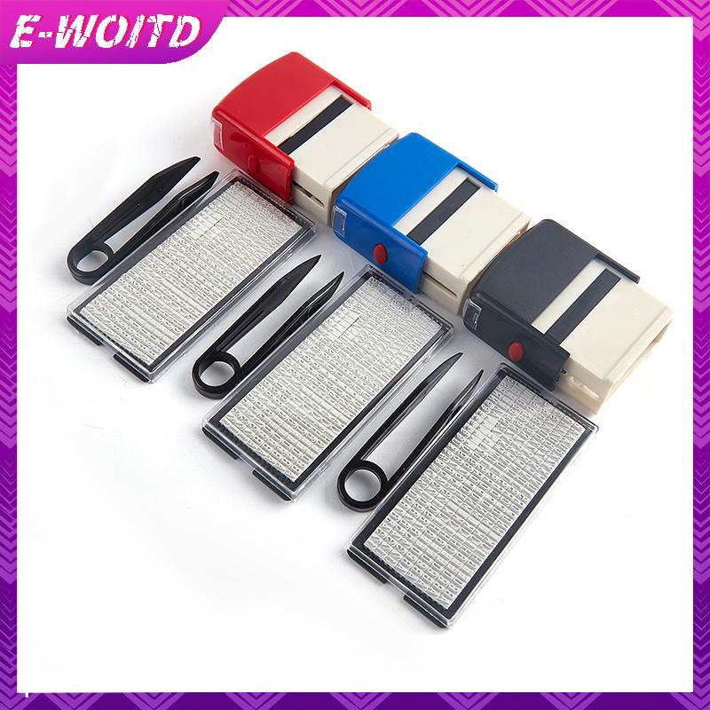Bộ tem cao su E-WOITD DIY Tùy chỉnh Cá nhân tự mực Địa chỉ kinh doanh Tên Số chữ Tem thủ công In tem cao su E-WOITD