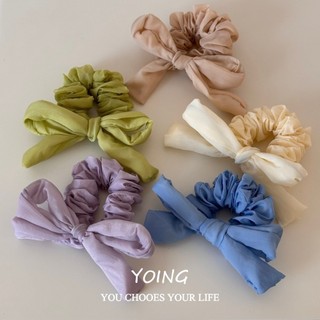 Dây buộc tóc Scrunchy phong cách Hàn Quốc màu trơn, chất lượng cao cấp