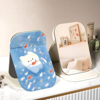 Mèo con bơi cá Gương Trang Điểm Gấp Mini Thỏ Xanh Bền Đẹp Dễ Mang Theo Mọi Lúc