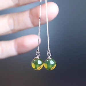 Bông tai hạt tròn nhẹ nhàng, phong cách cổ điển và đơn giản