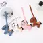 HFTOY Hoạt Hình Da PU Nâu Pony Quyến Rũ Móc Khóa Mặt Dây Chuyền Nữ Móc Khóa Túi Động Vật Dễ Thương Treo Phụ Kiện Trang Trí Quà Tặng Trang Trí ~