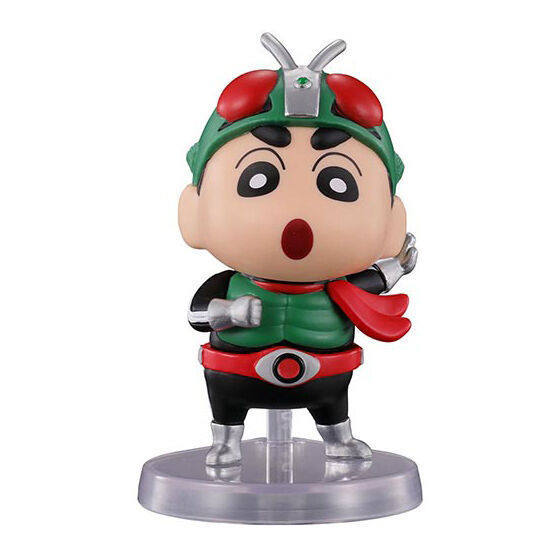 [BTF] Hàng có sẵn BANDAI Crayon Shin-Chan x Kamen Rider Đồ chơi viên nang phong cách đứng đồng thương hiệu Shin-Chan 2ME8