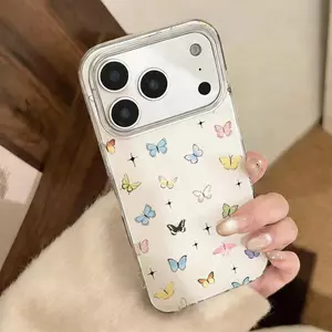 Màu bướm nhảy múa cho 16 trường hợp iPhone 17Air hai lớp 14/13/11Pro