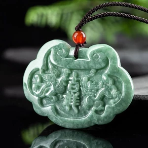 Mặt dây chuyền ngọc rồng Phượng hoàng Mặt dây chuyền phong cách dân tộc cổ điển, Phong cách Unisex