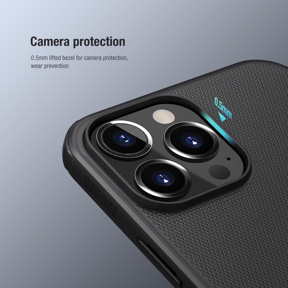 [Chính Hãng] Ốp Lưng Nillkin Super Frosted Shield Pro Cho iPhone 15/16/17 ProMax - Lưng Cứng Nhám Viền Dẻo Chống Bám Vân