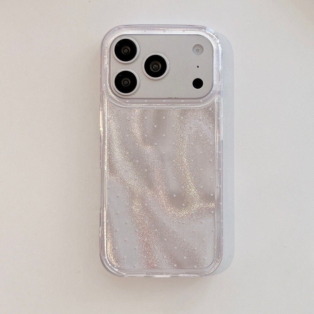 Ốp điện thoại họa tiết sóng cực quang đơn giản cho IPhone17ProMax 17 16 15 14ốp lưng iphone