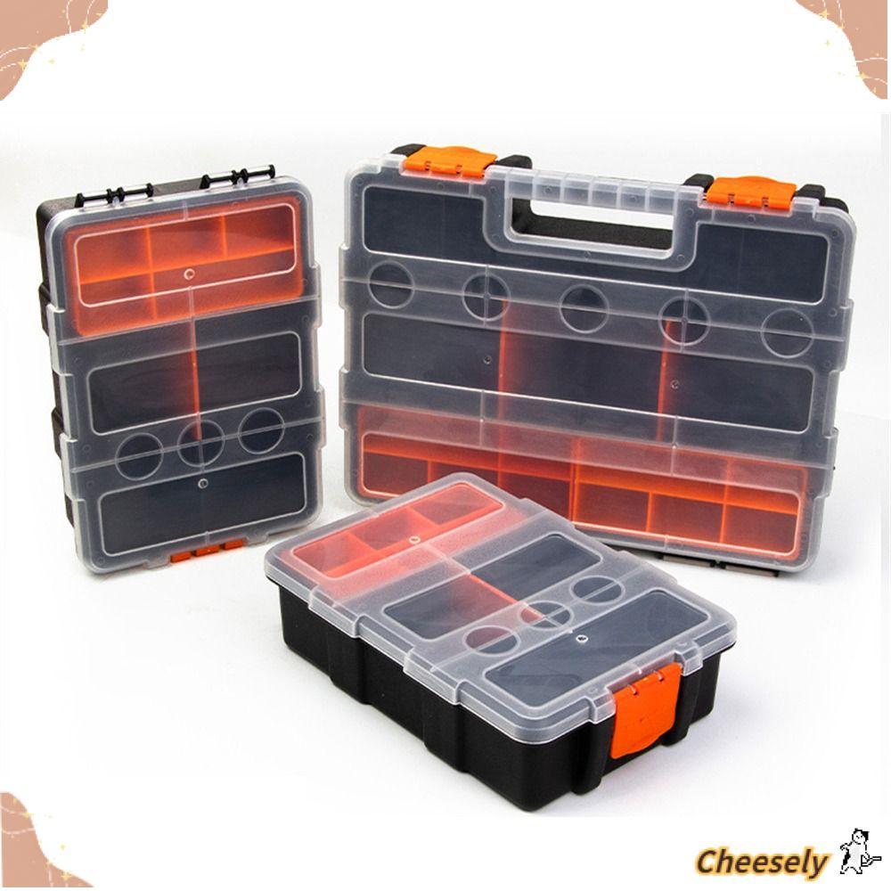 Hộp lưu trữ vít CHEESELY Hộp công cụ sửa chữa đa lưới tuốc nơ vít di động
