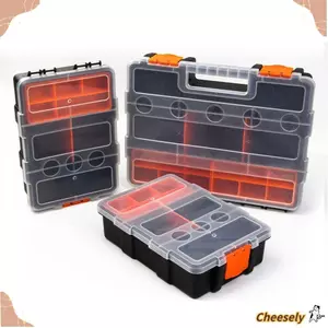 Hộp lưu trữ vít CHEESELY Hộp công cụ sửa chữa đa lưới tuốc nơ vít di động