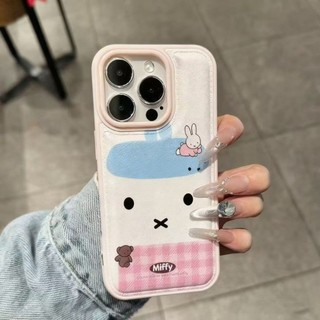 Phim Hoạt Hình KT Mèo Thỏ Trường Hợp Điện Thoại Cho iPhone 17 16 15 14 13 12 11 Pro Max X XR XS Max 7 8 Plus SE2020
