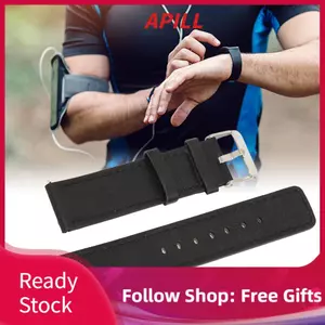 Apill Dây đeo đồng hồ bằng da 20 mm có thể điều chỉnh thoáng khí cho Bip U Amazfit GTS 3