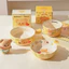 Hiện Đại Bà Nội Trợ Gấu Bơ Bát Gốm Hoạt Hình Dễ Thương Underglaze Màu Bộ Đồ Ăn Bát Cơm Hộ Gia Đình Đĩa Mì Ăn Liền Bát 1W5Y
