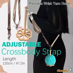 Giá đỡ sợi cổ tay có dây đeo cổ tay, Giá đỡ sợi để móc giá đỡ sợi cổ tay, Quà tặng sáng tạo Tiện lợi di động để sử dụng với dây đeo chéo Giá đỡ sợi cổ tay