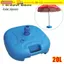 CORALTIDE 1 Cái Đế Phun Nước, Đế Dù Nặng Nhựa, Ô Chống Thấm Nước Mưa Chống Thấm Nước 20L Dù Đứng Ngoài Trời