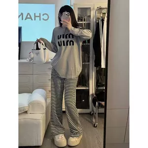 Shop 2026 Xuân Thu Phiên Bản Hàn Quốc Bộ Đồ Ngủ Nữ Dễ Thương Ngọt Ngào Hoạt Hình Loungewear Phù Hợp Với Nữ