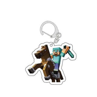 [Mặt dây chuyền] Móc khóa Minecraft MC Hình Diamond Sword Axe Pick Steve Zombie Nhân vật Mặt dây chuyền Acrylic