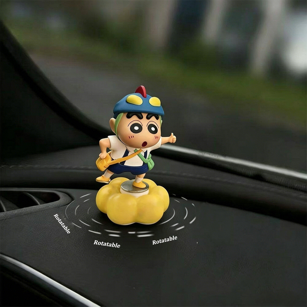 Đồ Chơi Di Chuyển Crayon Shin-Chan Xoay Đồ Chơi Để Bàn Búp Bê Trang Trí Đồ Chơi Xe Trung Tâm Điều Khiển Trang Trí Nội Thất Ô Tô