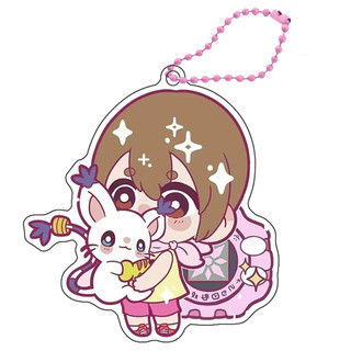 Anime Digimon Keychains Adventure Agumon Yagami Taichi Ishida Gabumon Diy Acrylic Action Toy Figures