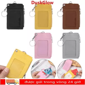 Ví đựng tiền xu DUSKGLOW Túi đựng thẻ xe buýt di động Móc khóa làm việc văn phòng