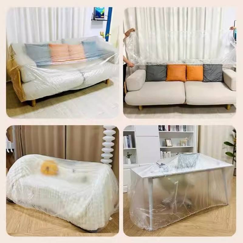 Vỏ bọc sofa chống bụi dùng một lần bằng nhựa đàn hồi, bảo vệ nội thất 1PC