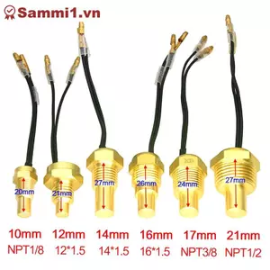 ZK Cảm Biến Nhiệt Độ Nước Đa Năng Đồng Hồ Đo Nhiệt Độ Ô Tô 12V / 24V 10MM-21MM VN